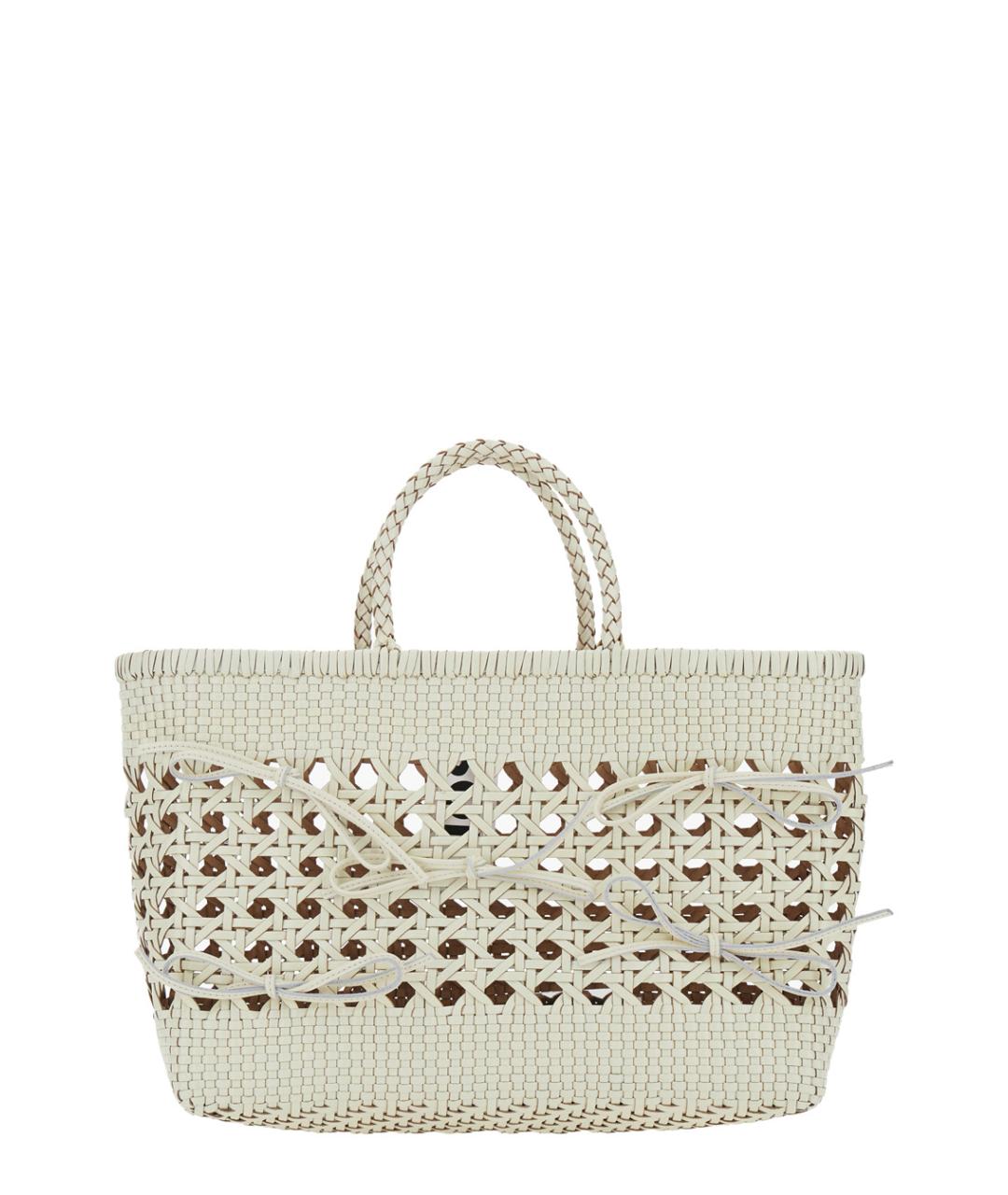 OSOI Белая кожаная пляжная сумка, фото 1