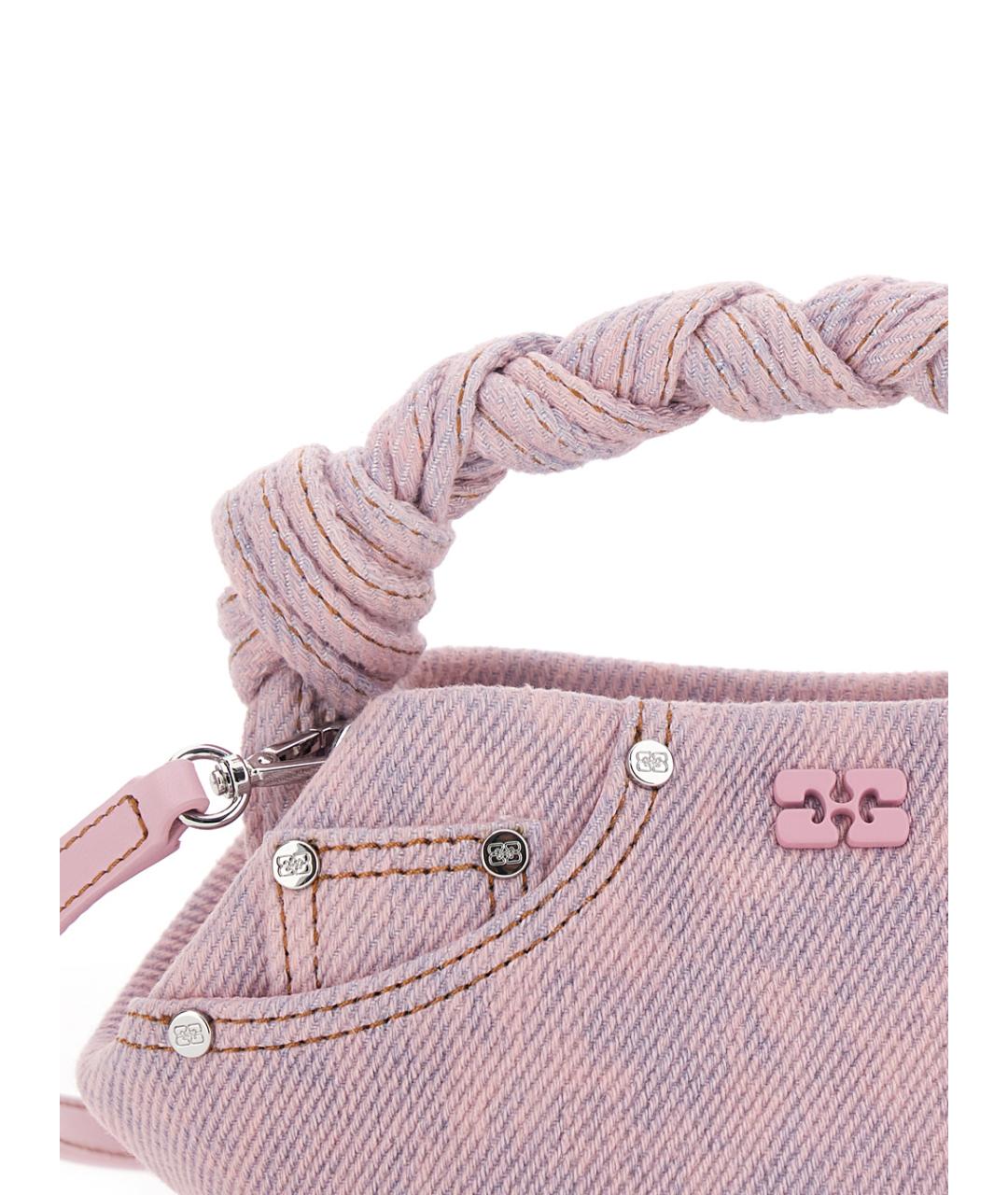 GANNI Розовая деним сумка тоут, фото 3