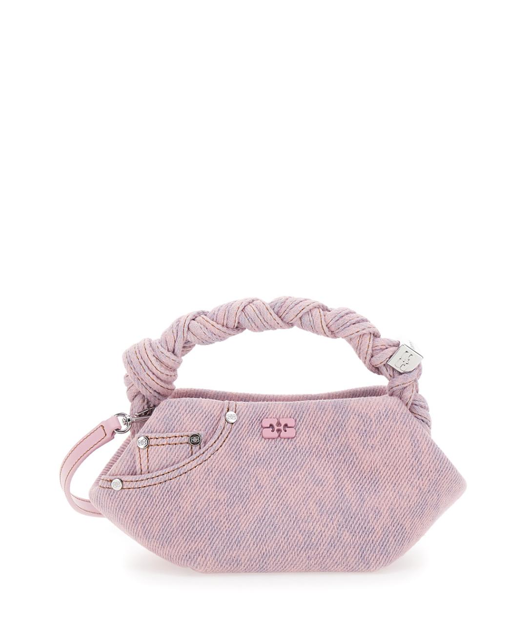 GANNI Розовая деним сумка тоут, фото 1