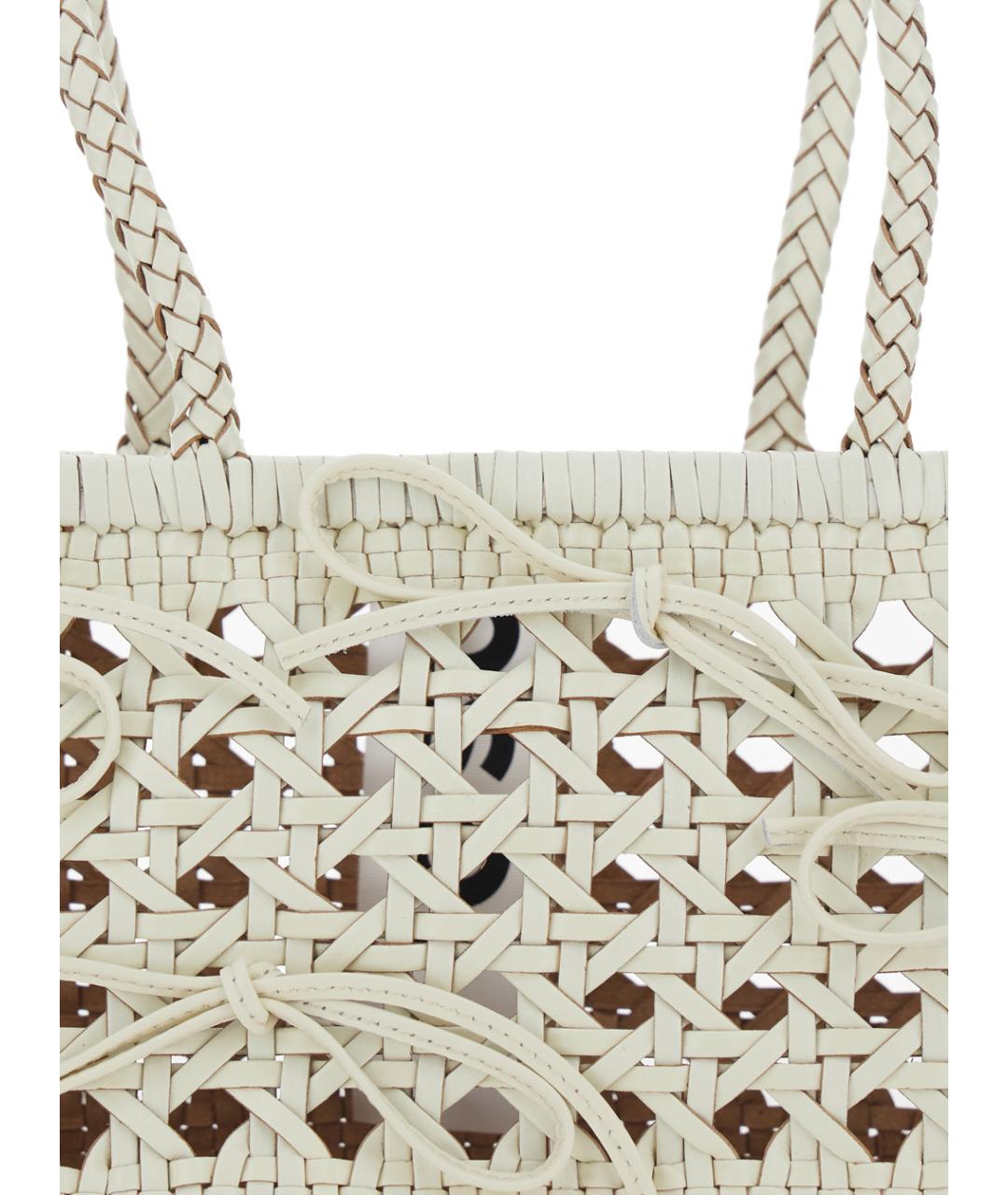 OSOI Белая кожаная пляжная сумка, фото 3