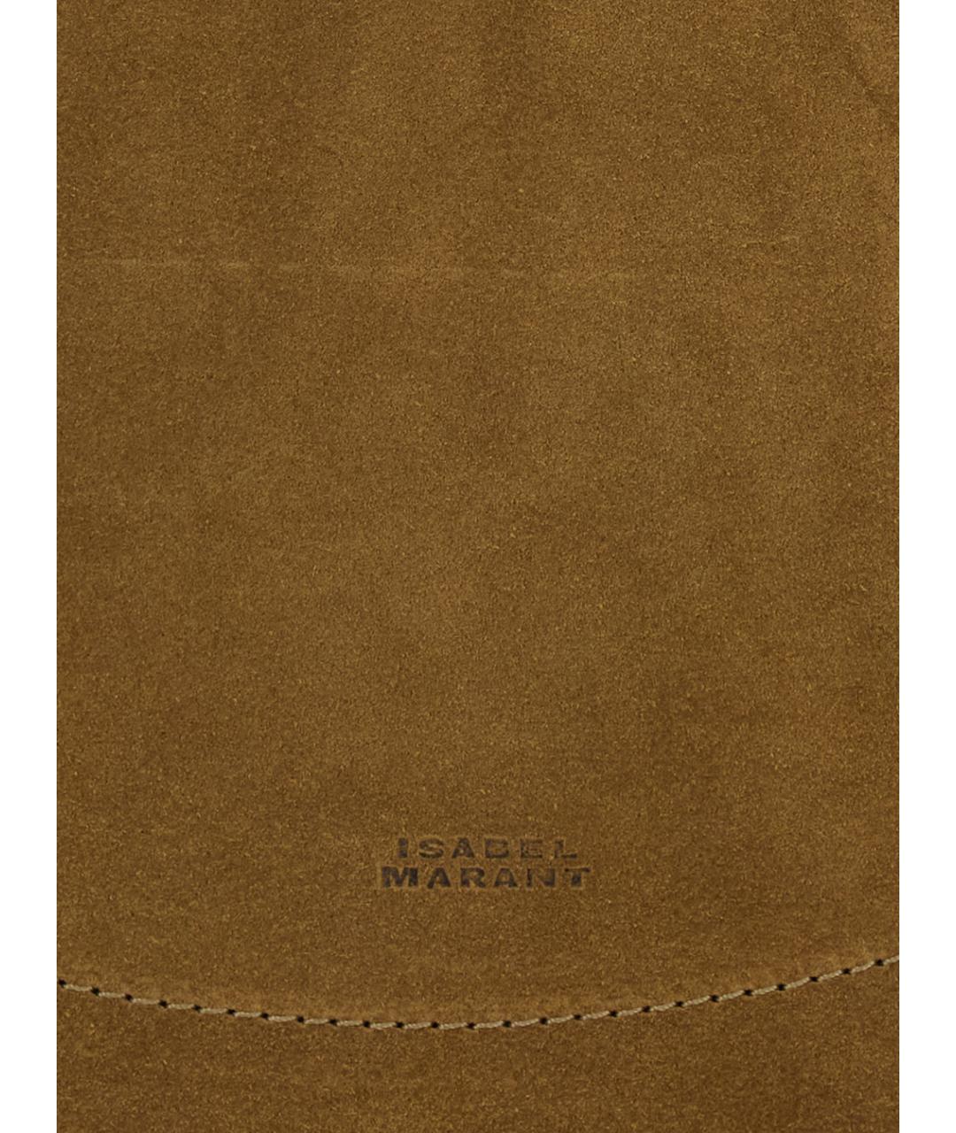 ISABEL MARANT Коричневая кожаная сумка через плечо, фото 3