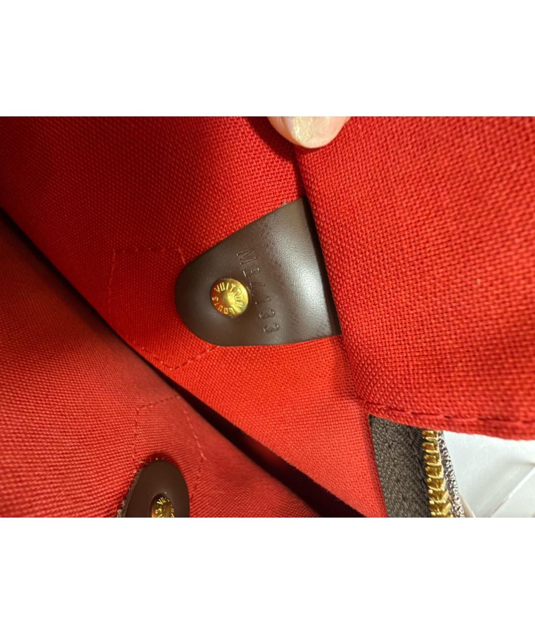 LOUIS VUITTON Коричневая сумка с короткими ручками, фото 6