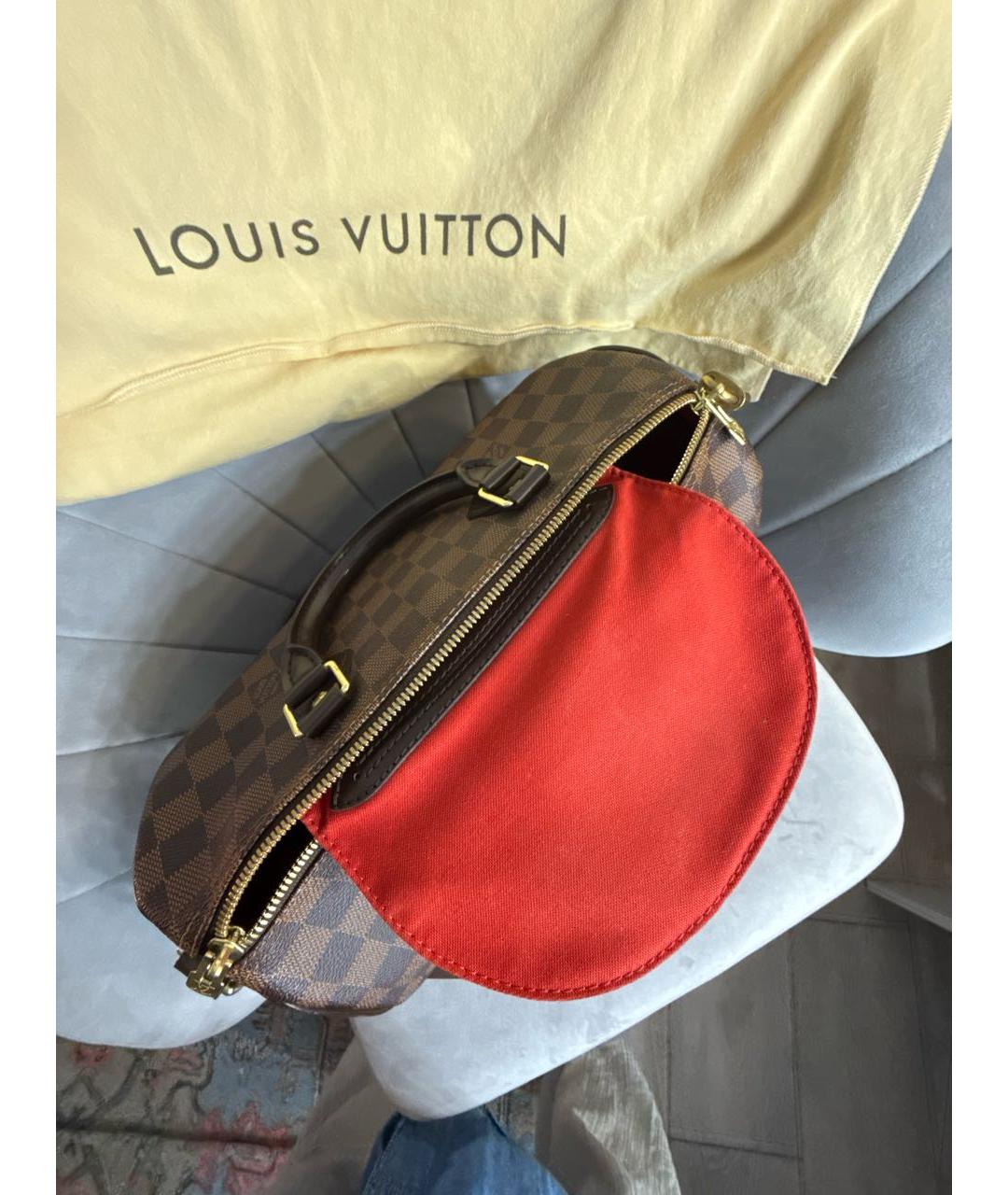 LOUIS VUITTON Коричневая сумка с короткими ручками, фото 5
