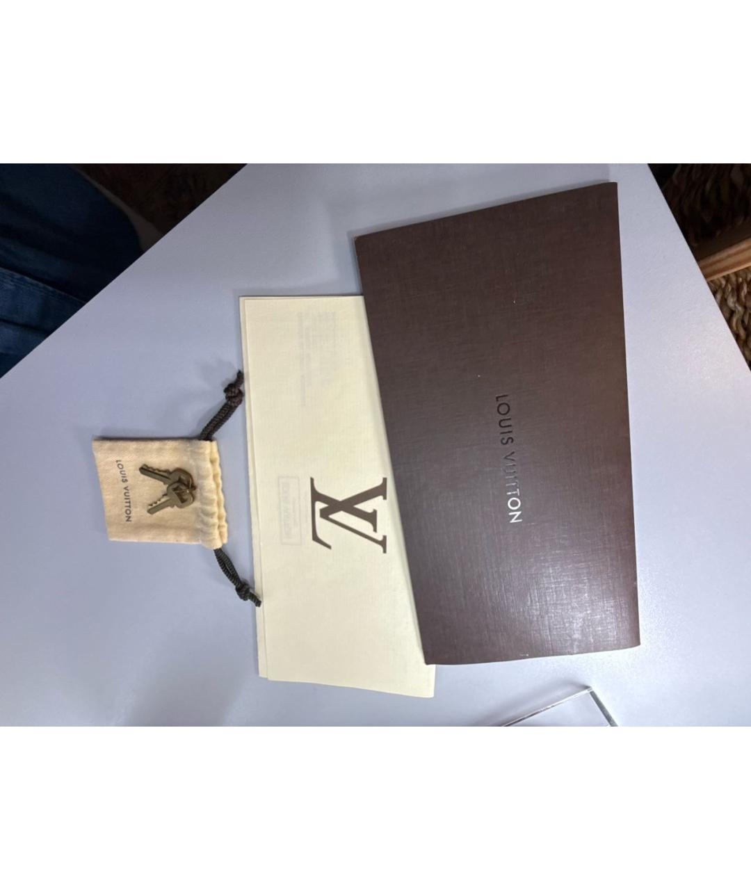 LOUIS VUITTON Коричневая сумка с короткими ручками, фото 7