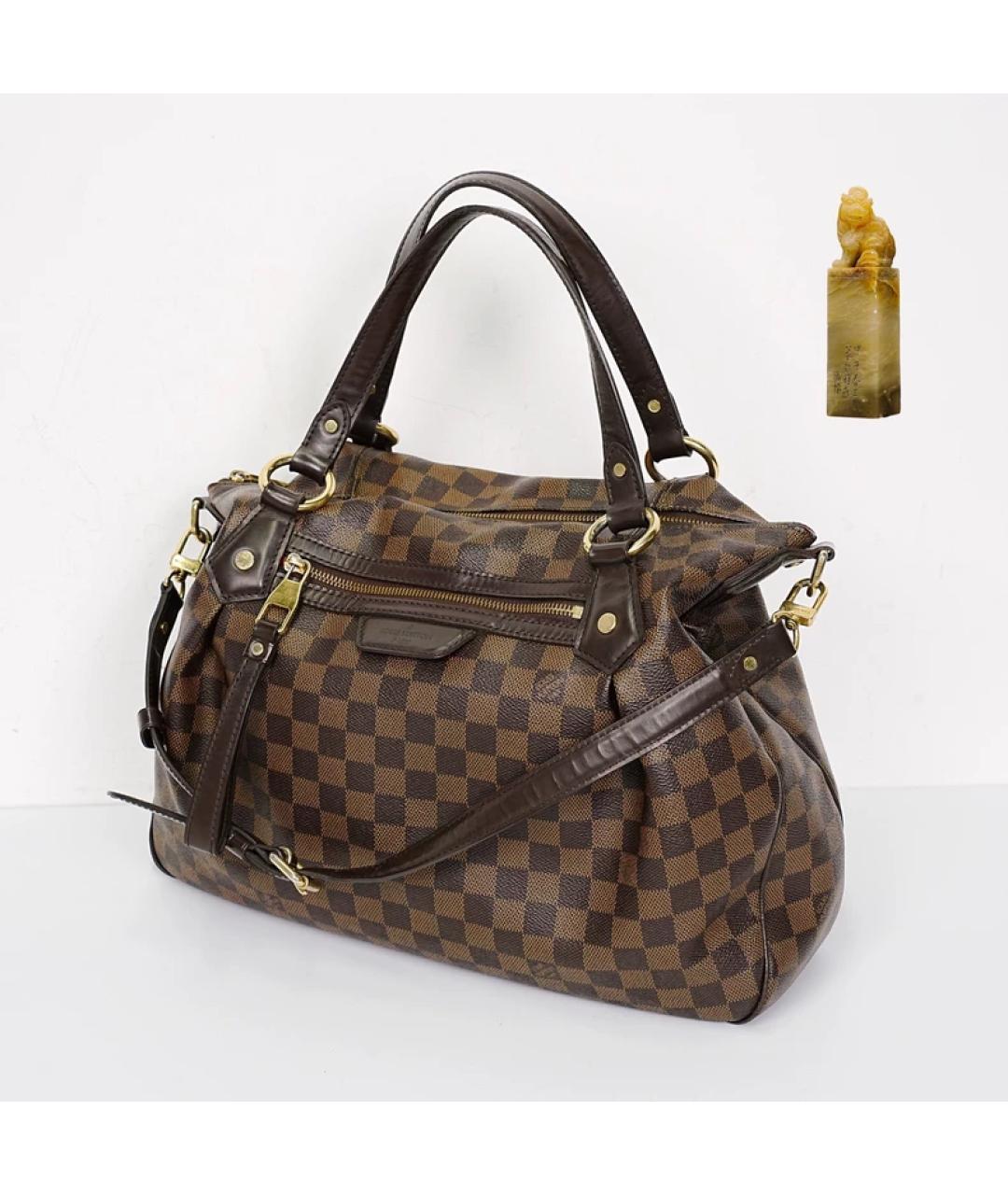 LOUIS VUITTON Коричневая сумка с короткими ручками, фото 9