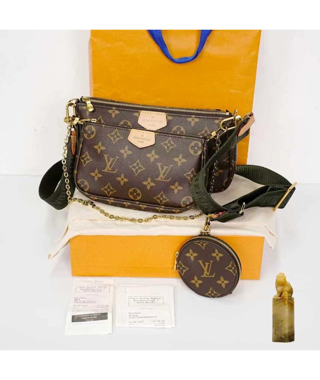 LOUIS VUITTON Коричневая сумка через плечо, фото 9