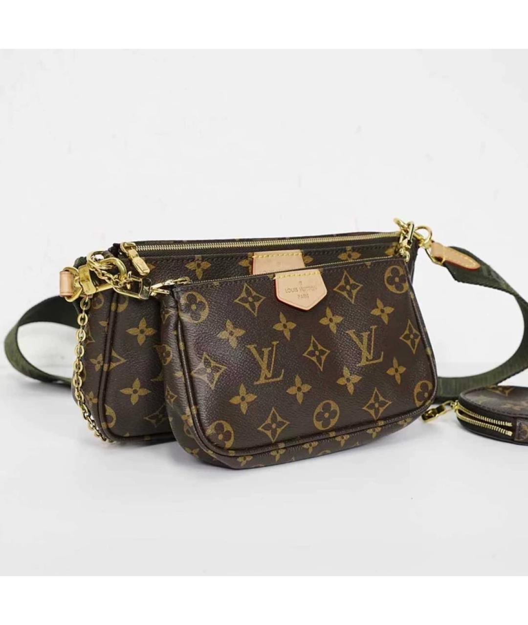 LOUIS VUITTON Коричневая сумка через плечо, фото 3