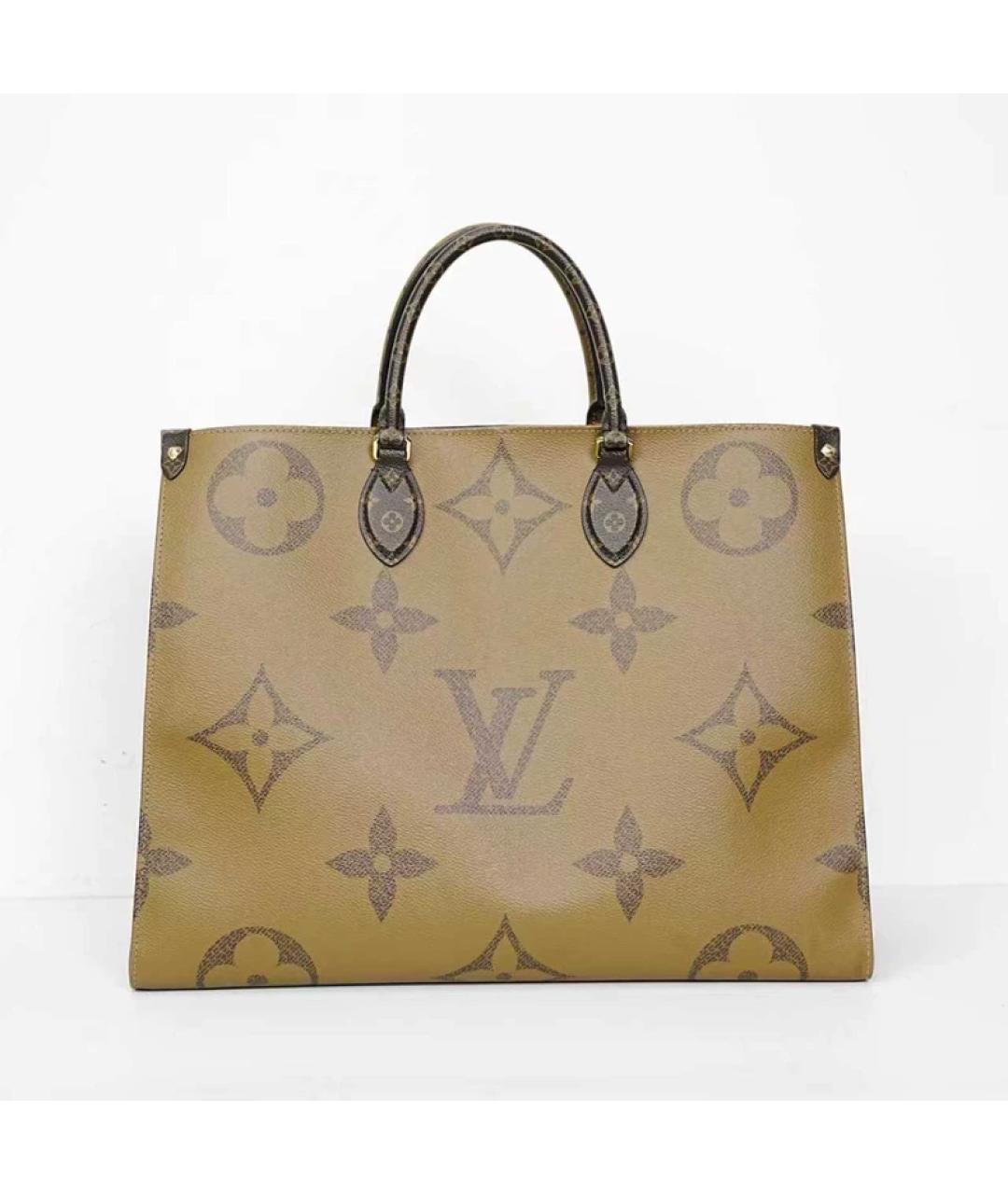 LOUIS VUITTON Коричневая сумка с короткими ручками, фото 5