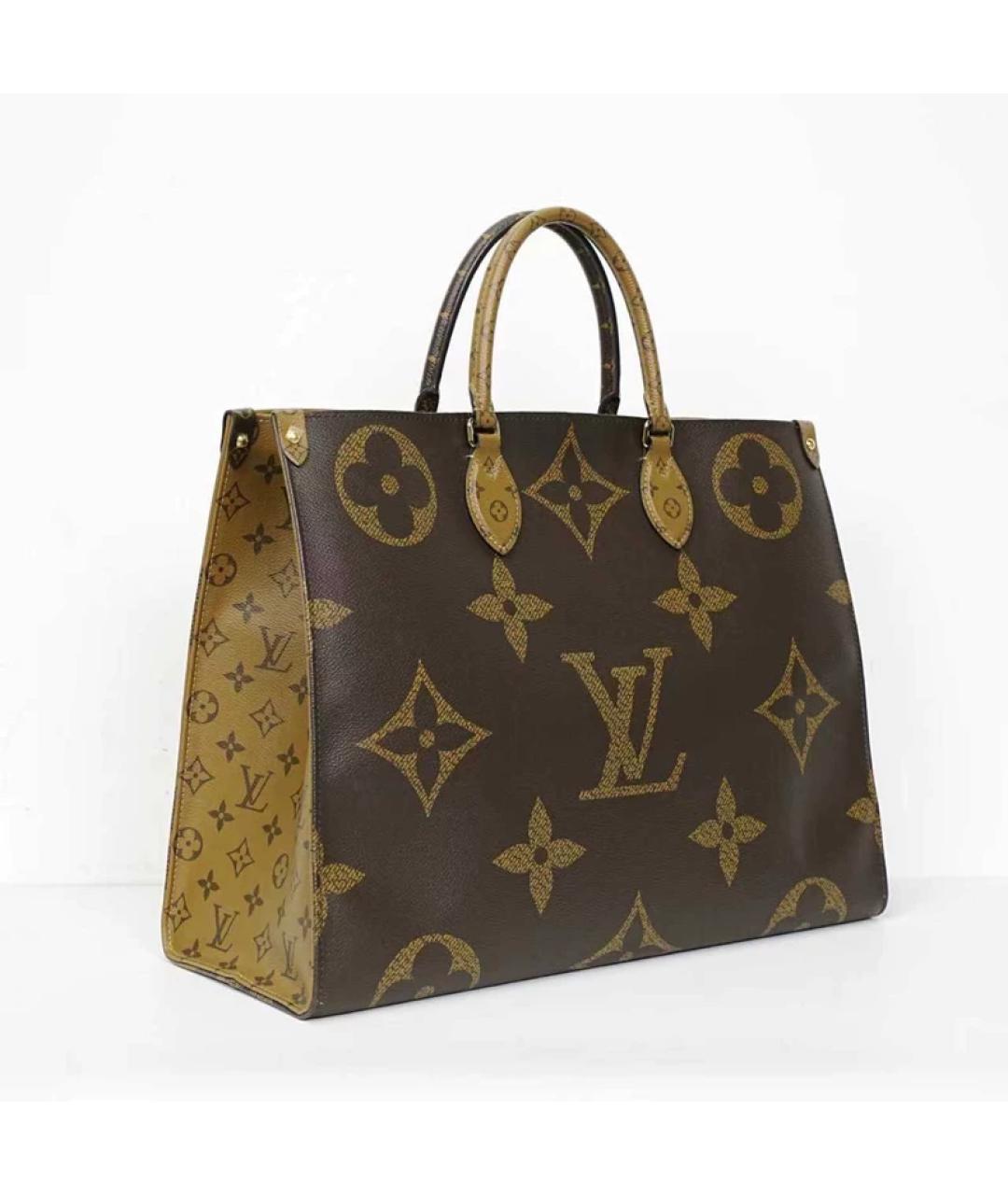 LOUIS VUITTON Коричневая сумка с короткими ручками, фото 10