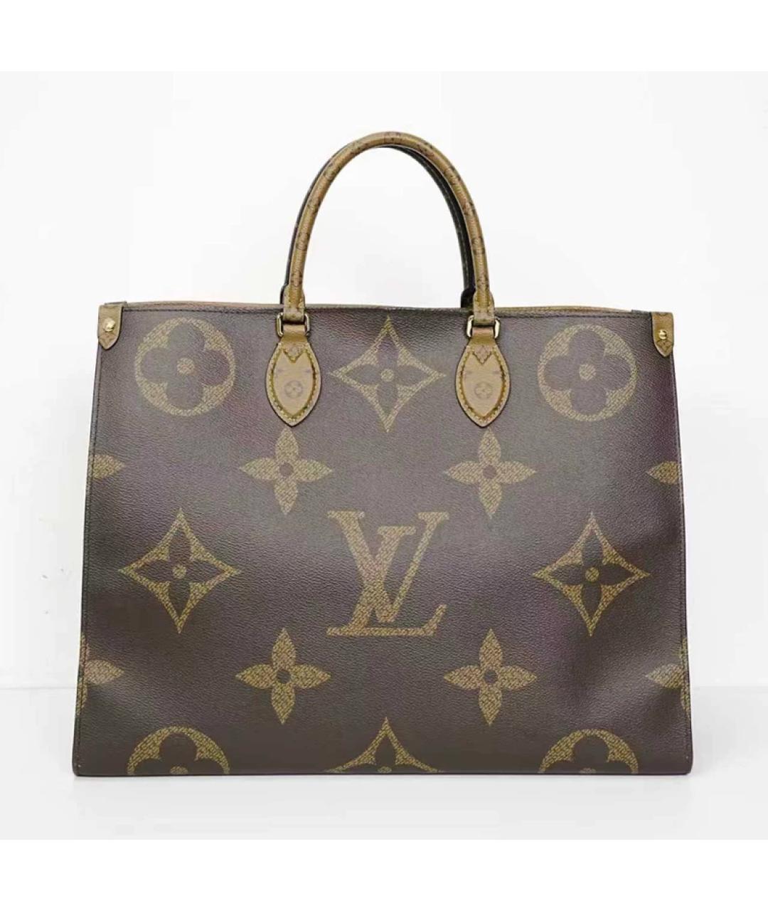 LOUIS VUITTON Коричневая сумка с короткими ручками, фото 7