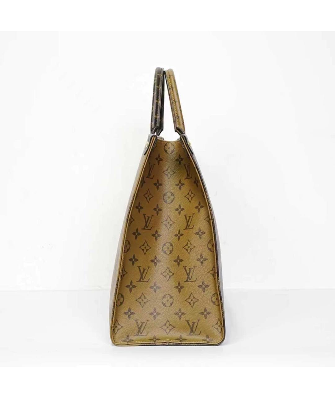 LOUIS VUITTON Коричневая сумка с короткими ручками, фото 2