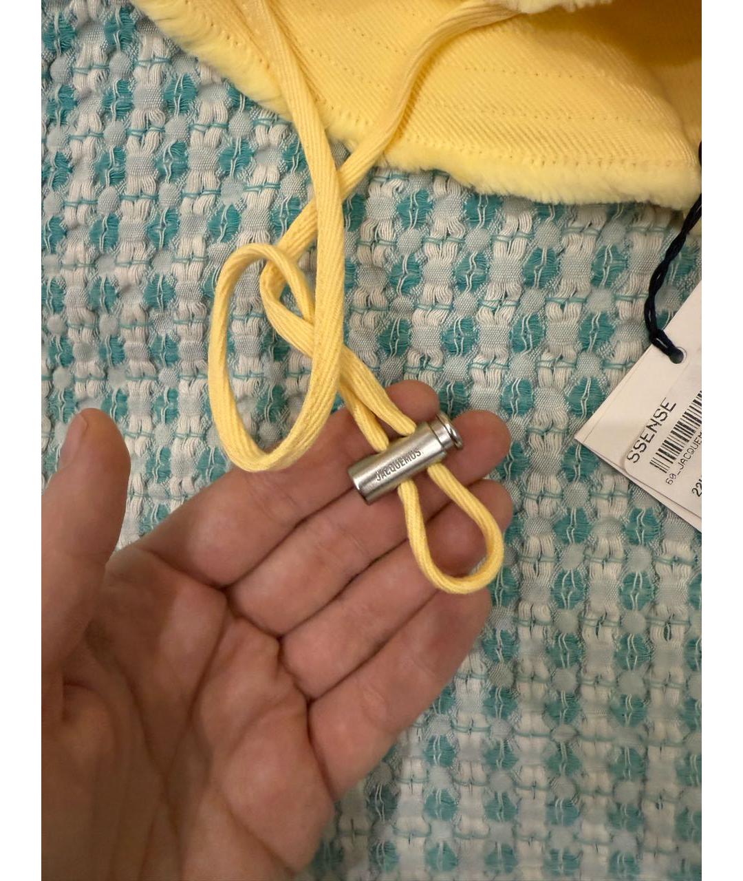 JACQUEMUS Желтая хлопковая панама, фото 3