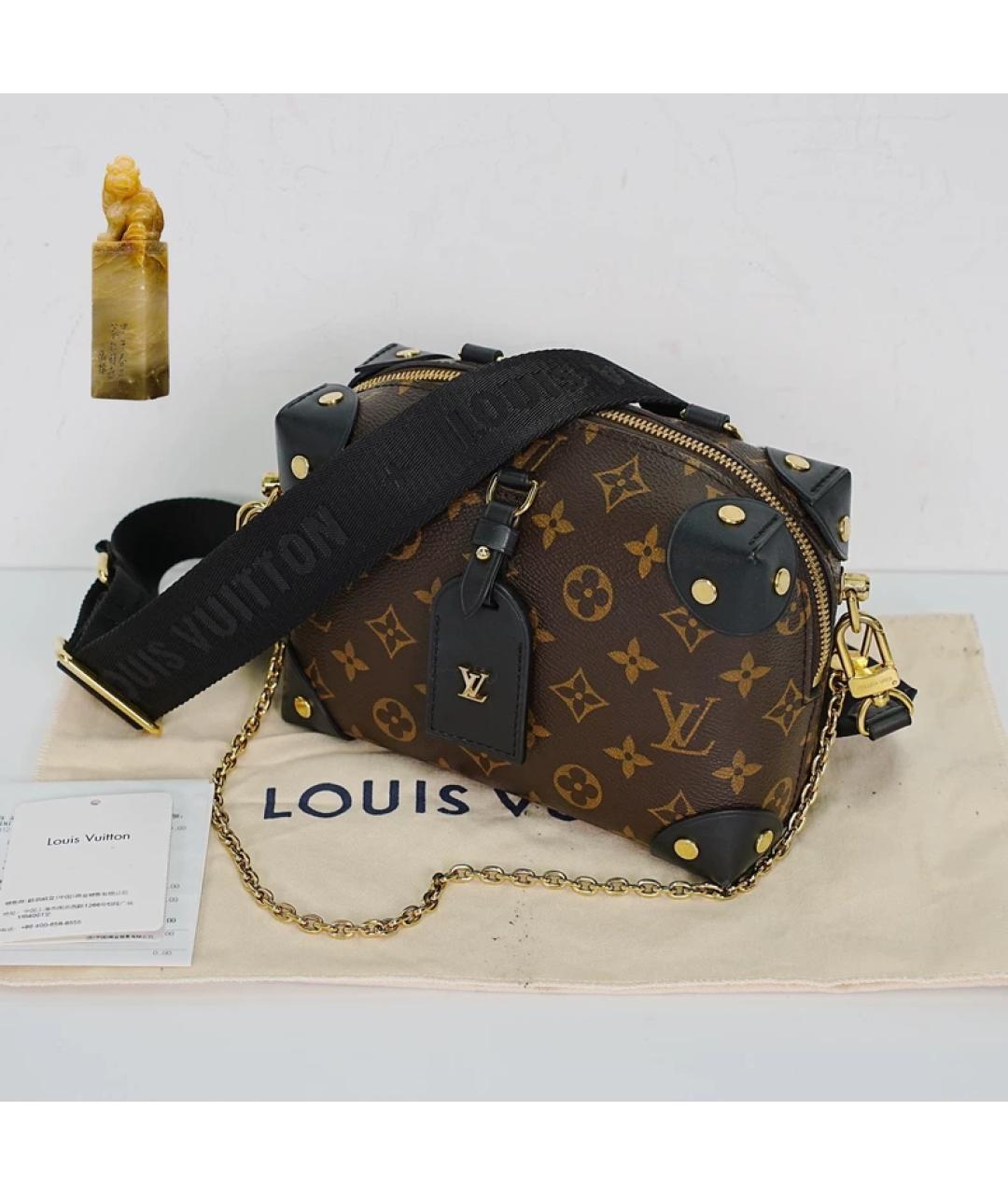LOUIS VUITTON Коричневая сумка с короткими ручками, фото 9