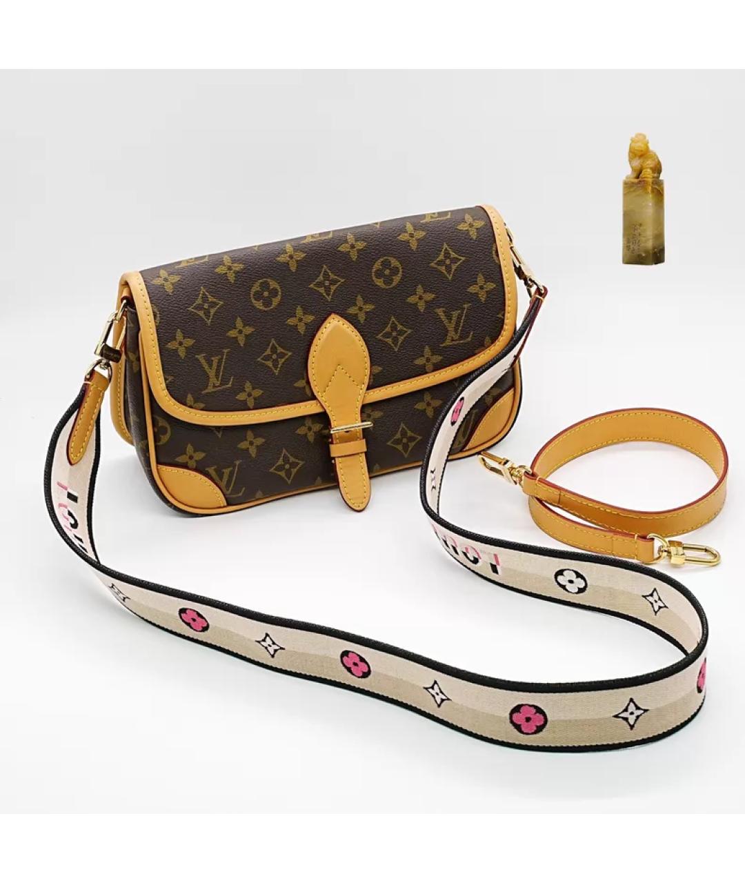 LOUIS VUITTON Коричневая сумка через плечо, фото 6