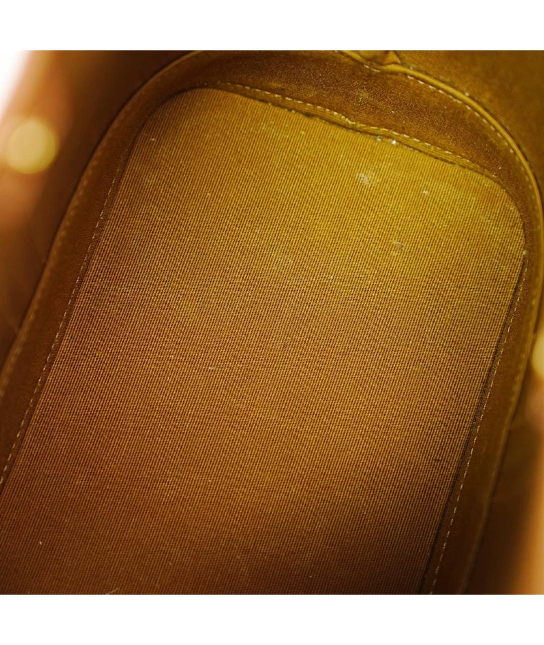 CELINE Коричневая тканевая сумка с короткими ручками, фото 8
