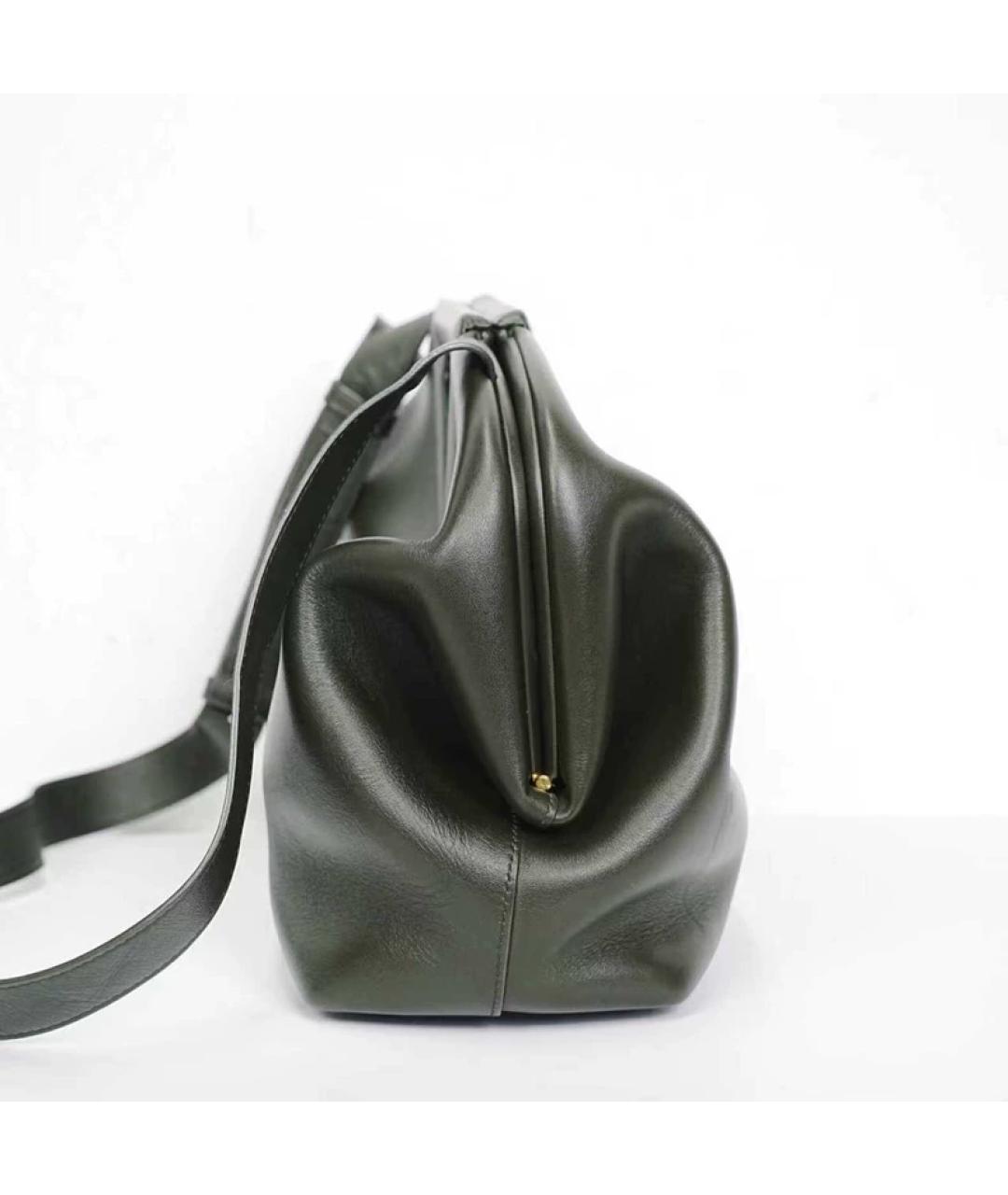 BOTTEGA VENETA Зеленая кожаная сумка через плечо, фото 4