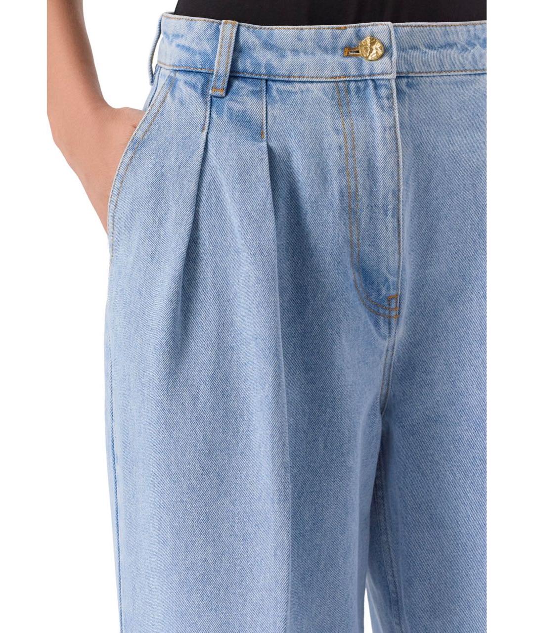 NINA RICCI Голубые деним брюки широкие, фото 6