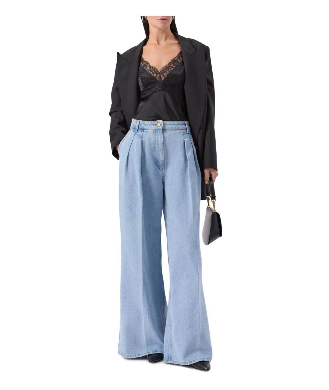 NINA RICCI Голубые деним брюки широкие, фото 7