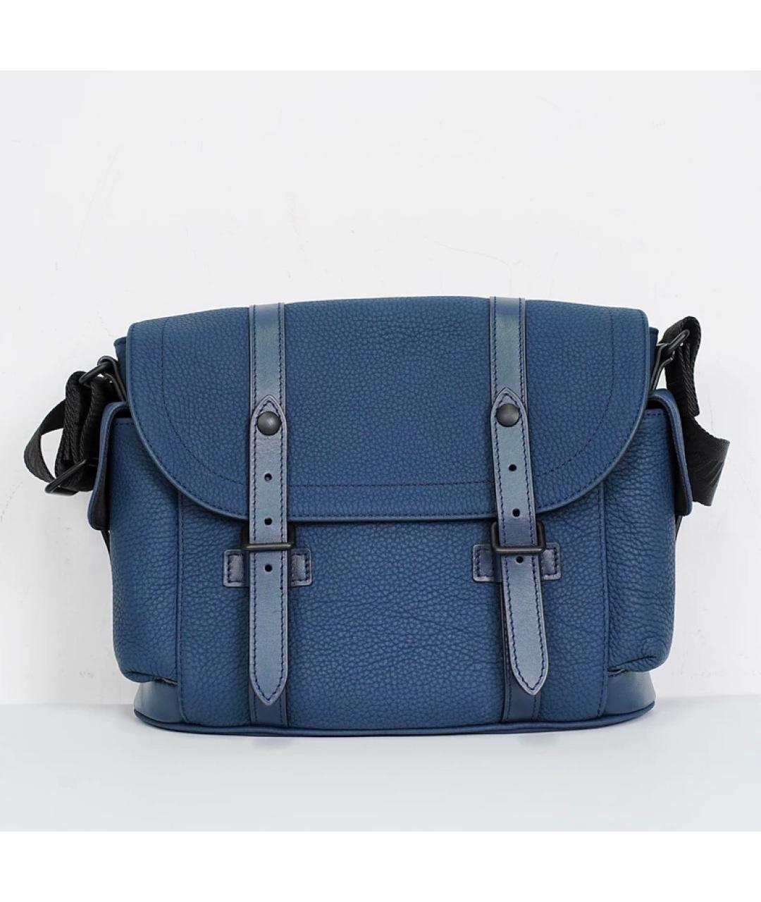LOUIS VUITTON Синяя кожаная сумка на плечо, фото 10