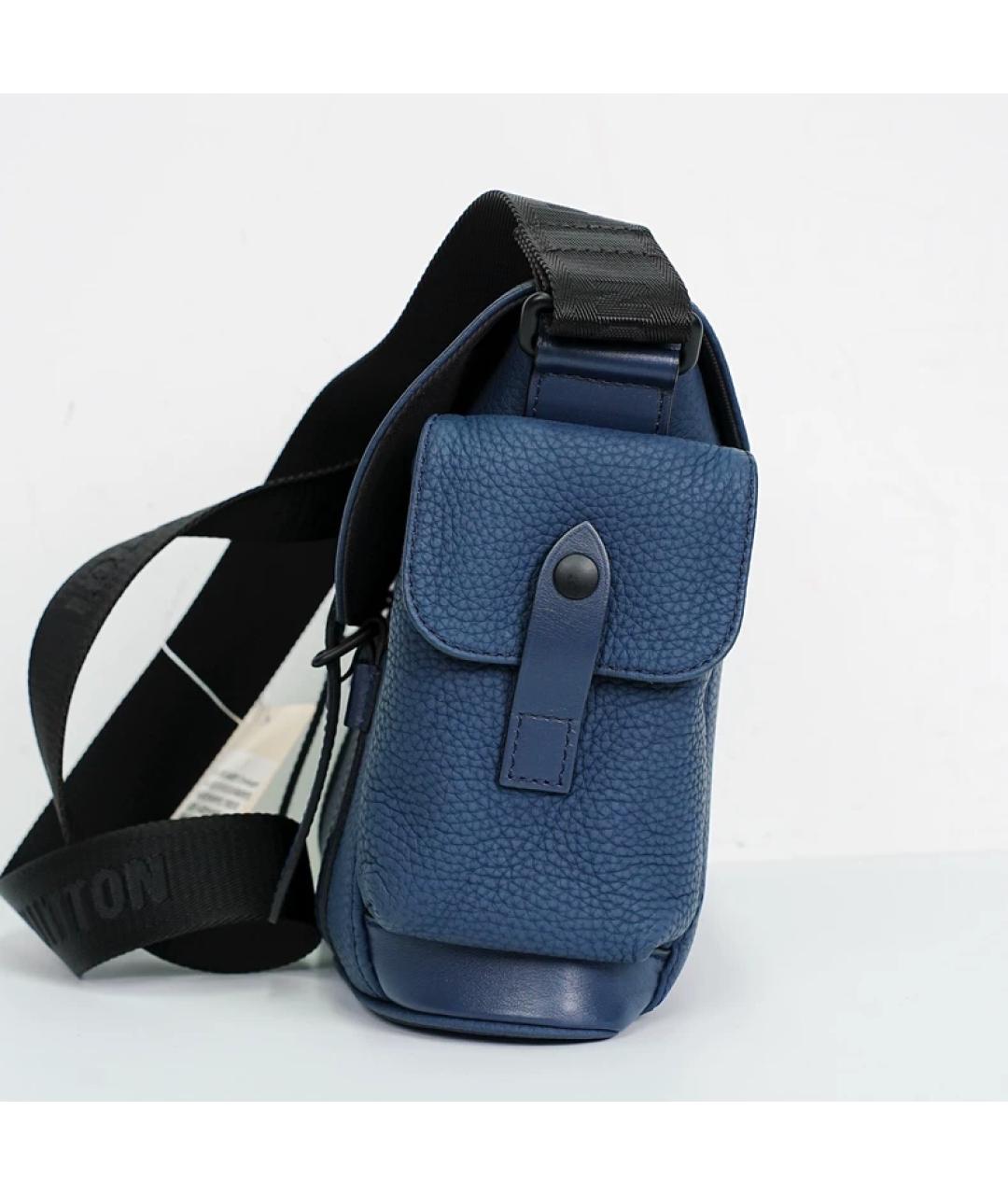 LOUIS VUITTON Синяя кожаная сумка на плечо, фото 4