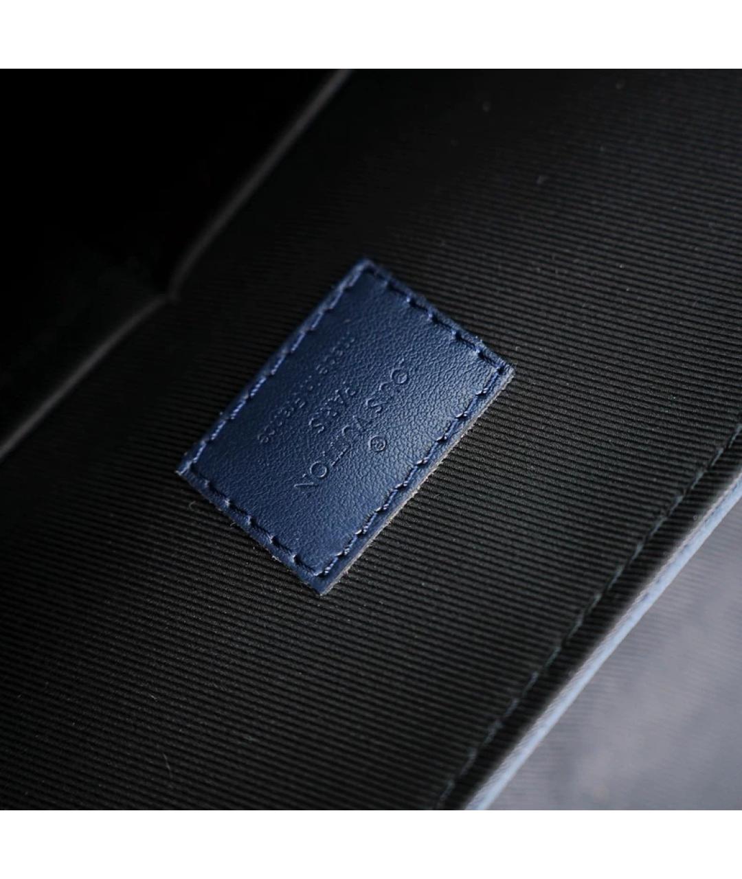 LOUIS VUITTON Синяя кожаная сумка на плечо, фото 8