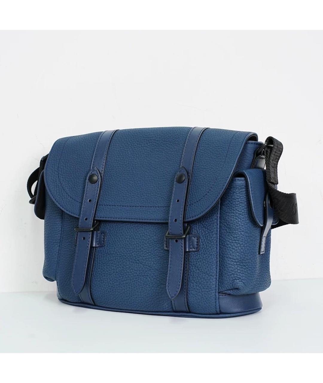 LOUIS VUITTON Синяя кожаная сумка на плечо, фото 2