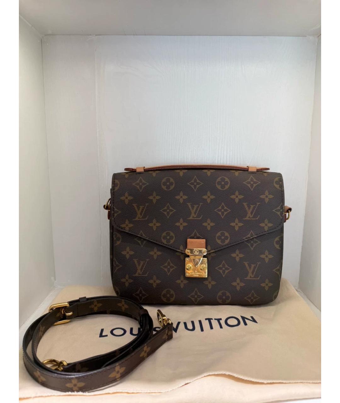 LOUIS VUITTON Коричневая сумка через плечо, фото 6