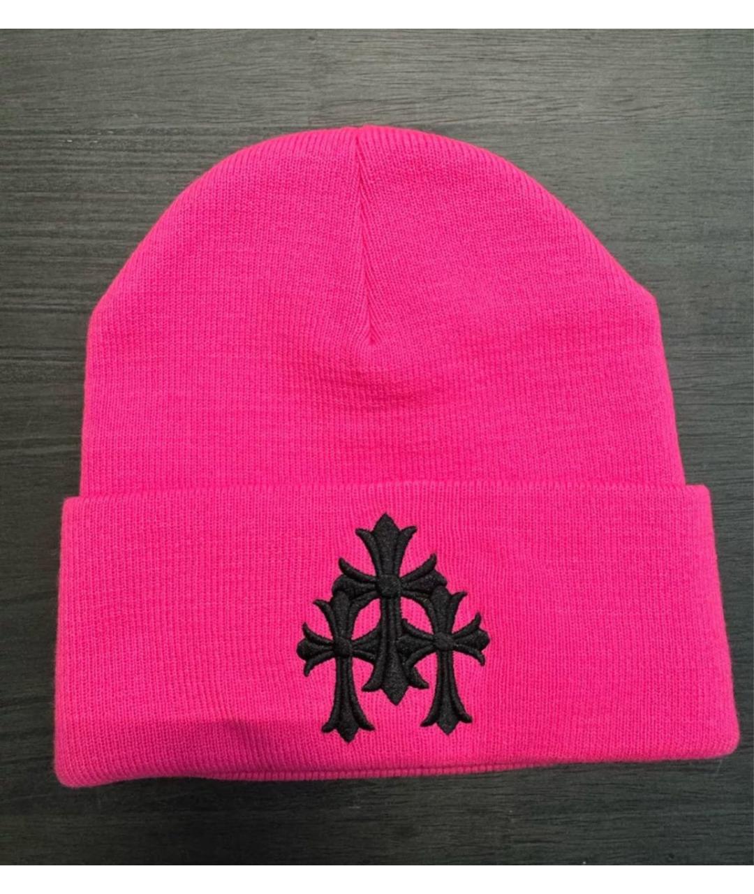 CHROME HEARTS Фуксия шапка, фото 3