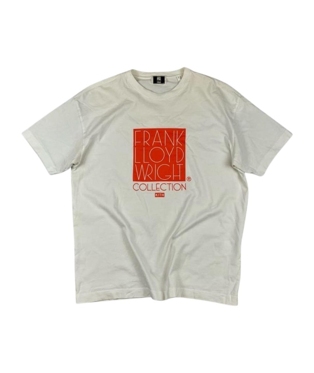 KITH Белая хлопковая футболка, фото 1