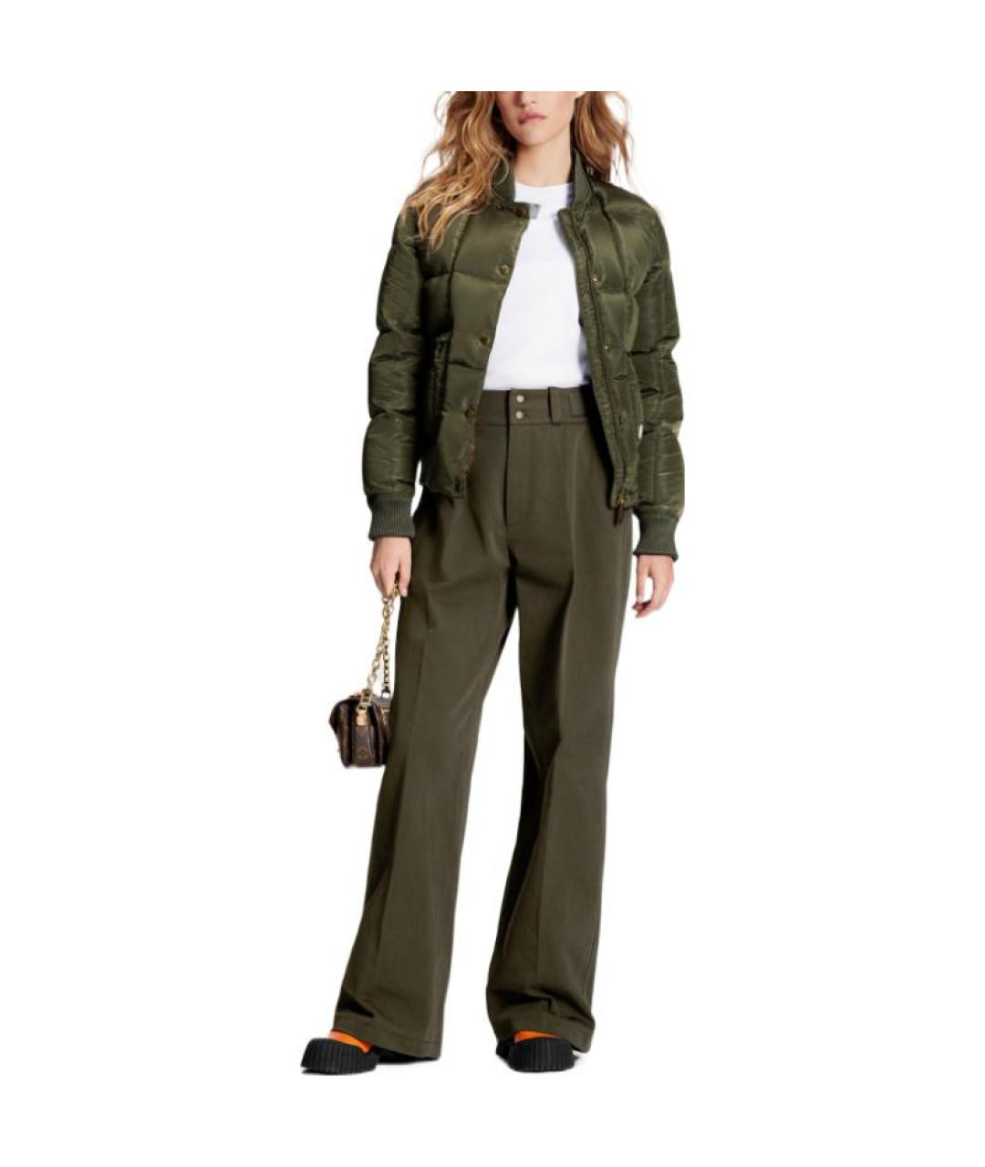 LOUIS VUITTON Зеленый пуховик, фото 2