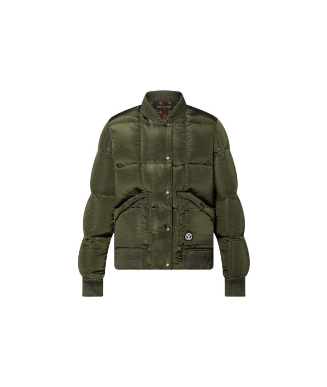 LOUIS VUITTON Зеленый пуховик, фото 1