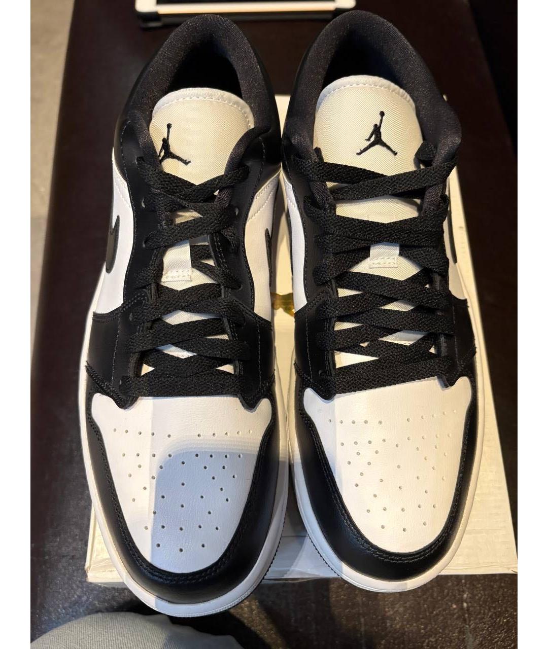 JORDAN Черные кожаные кеды, фото 2