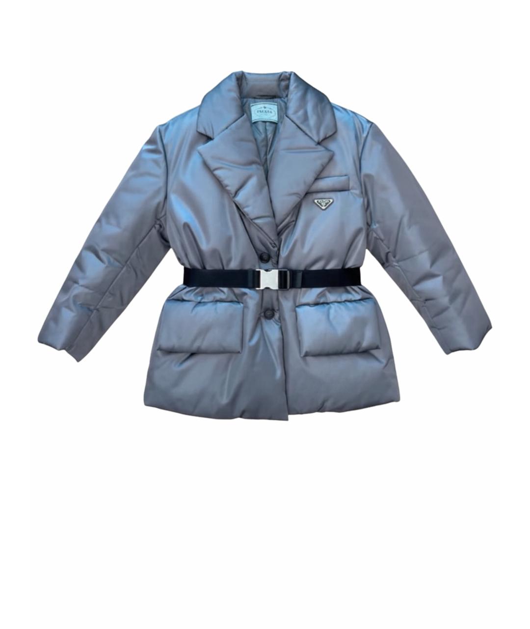 PRADA Серый пуховик, фото 1
