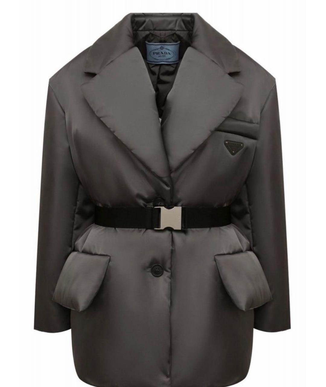 PRADA Серый пуховик, фото 2