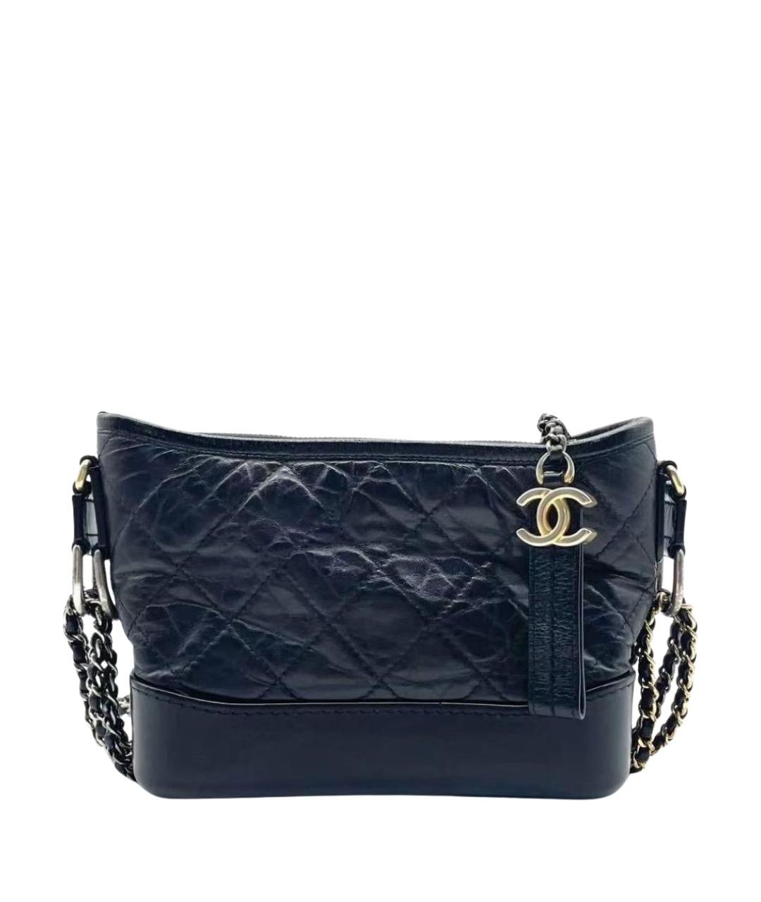 CHANEL Черная кожаная сумка через плечо, фото 1