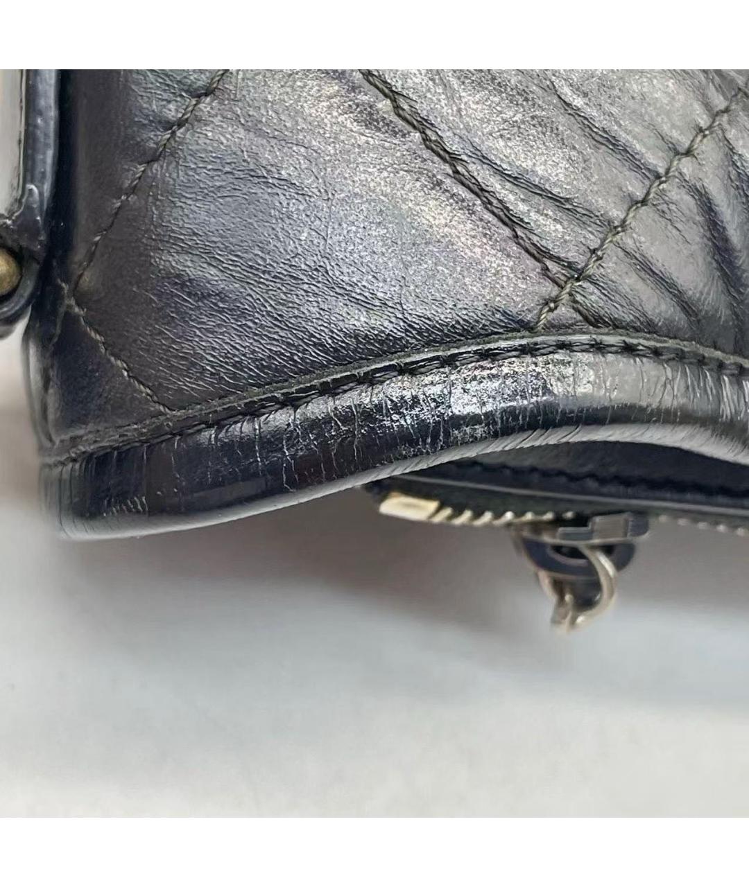 CHANEL Черная кожаная сумка через плечо, фото 6