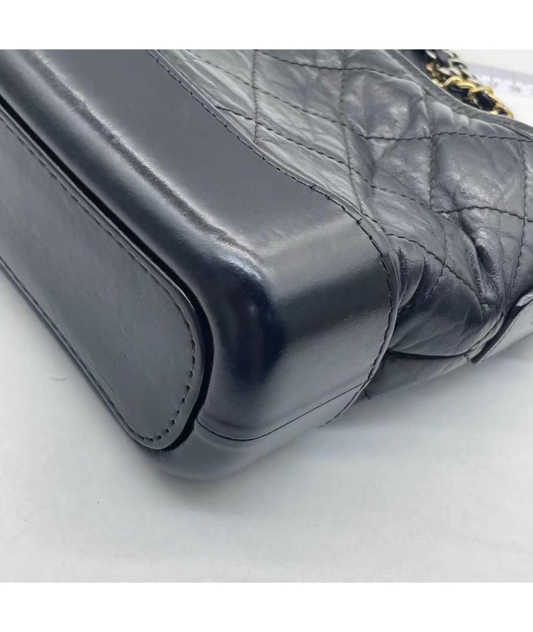 CHANEL Черная кожаная сумка через плечо, фото 7
