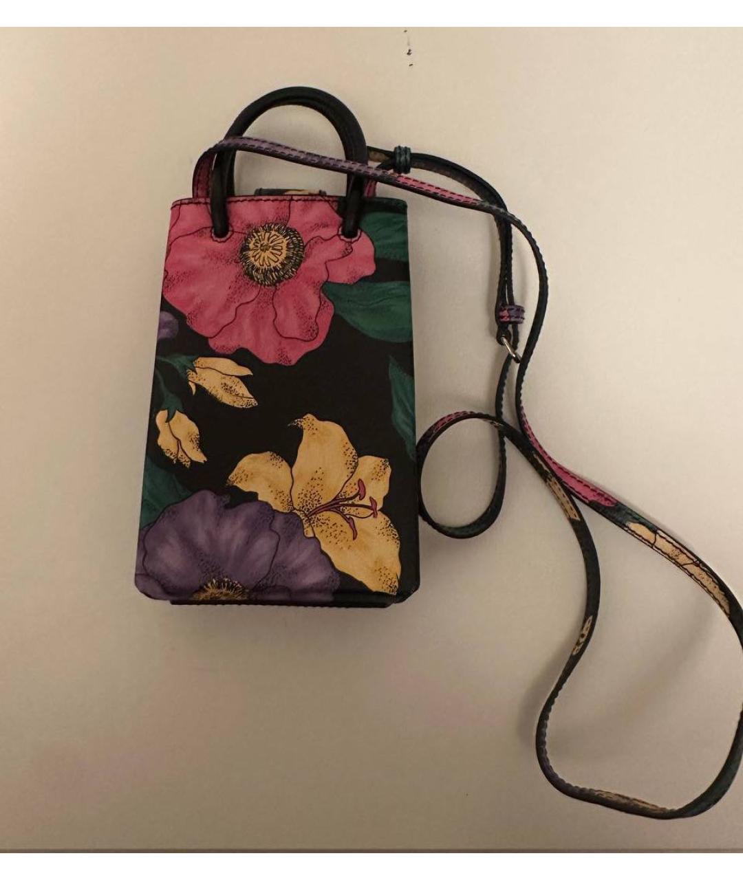 BALENCIAGA Черная кожаная сумка через плечо, фото 2