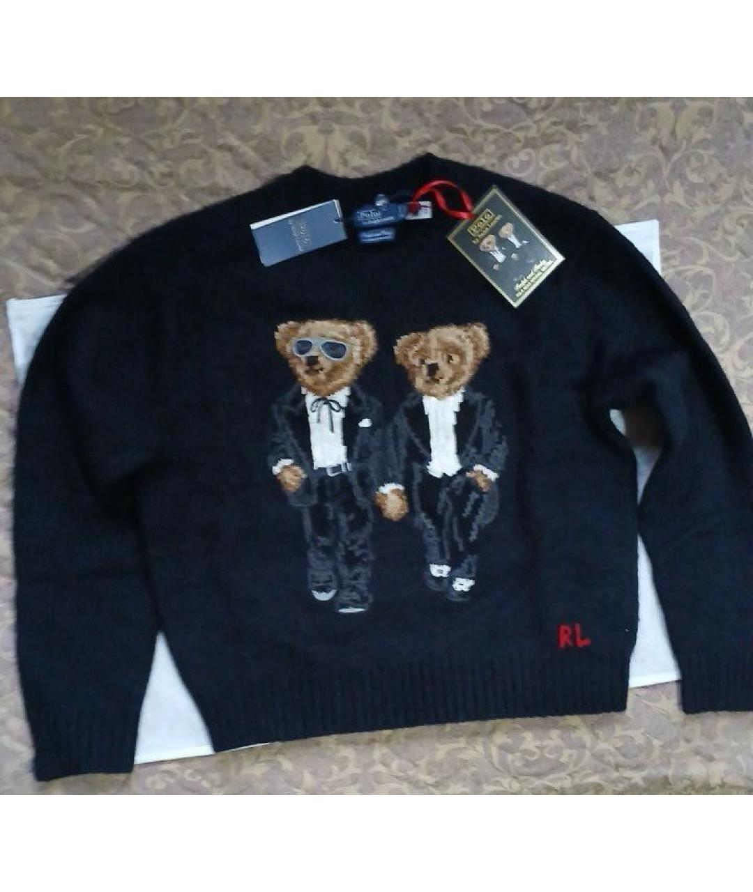 POLO RALPH LAUREN Черный шерстяной джемпер / свитер, фото 5