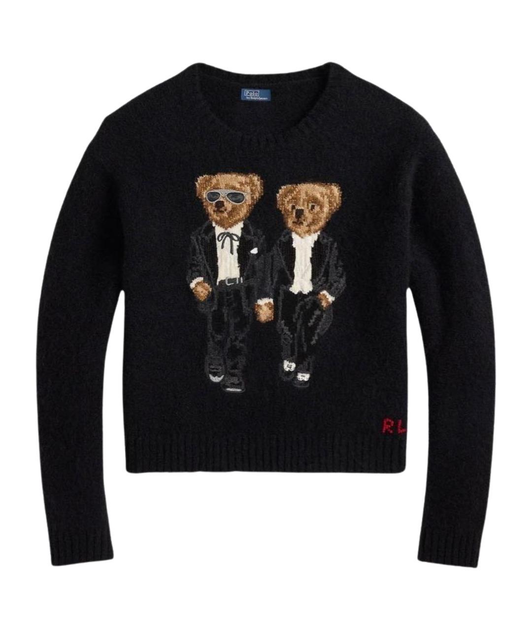 POLO RALPH LAUREN Черный шерстяной джемпер / свитер, фото 1