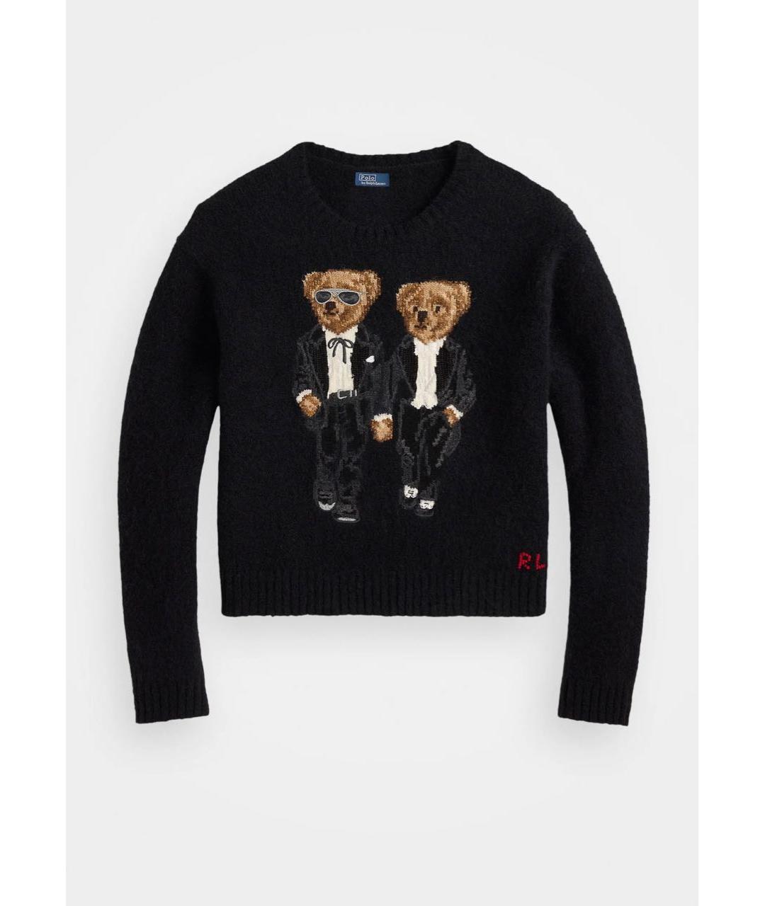 POLO RALPH LAUREN Черный шерстяной джемпер / свитер, фото 9