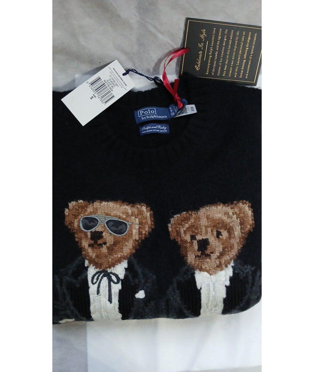 POLO RALPH LAUREN Черный шерстяной джемпер / свитер, фото 7