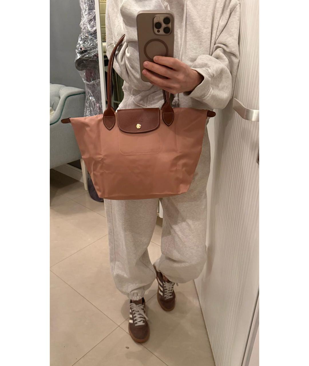 LONGCHAMP Розовая сумка тоут, фото 6