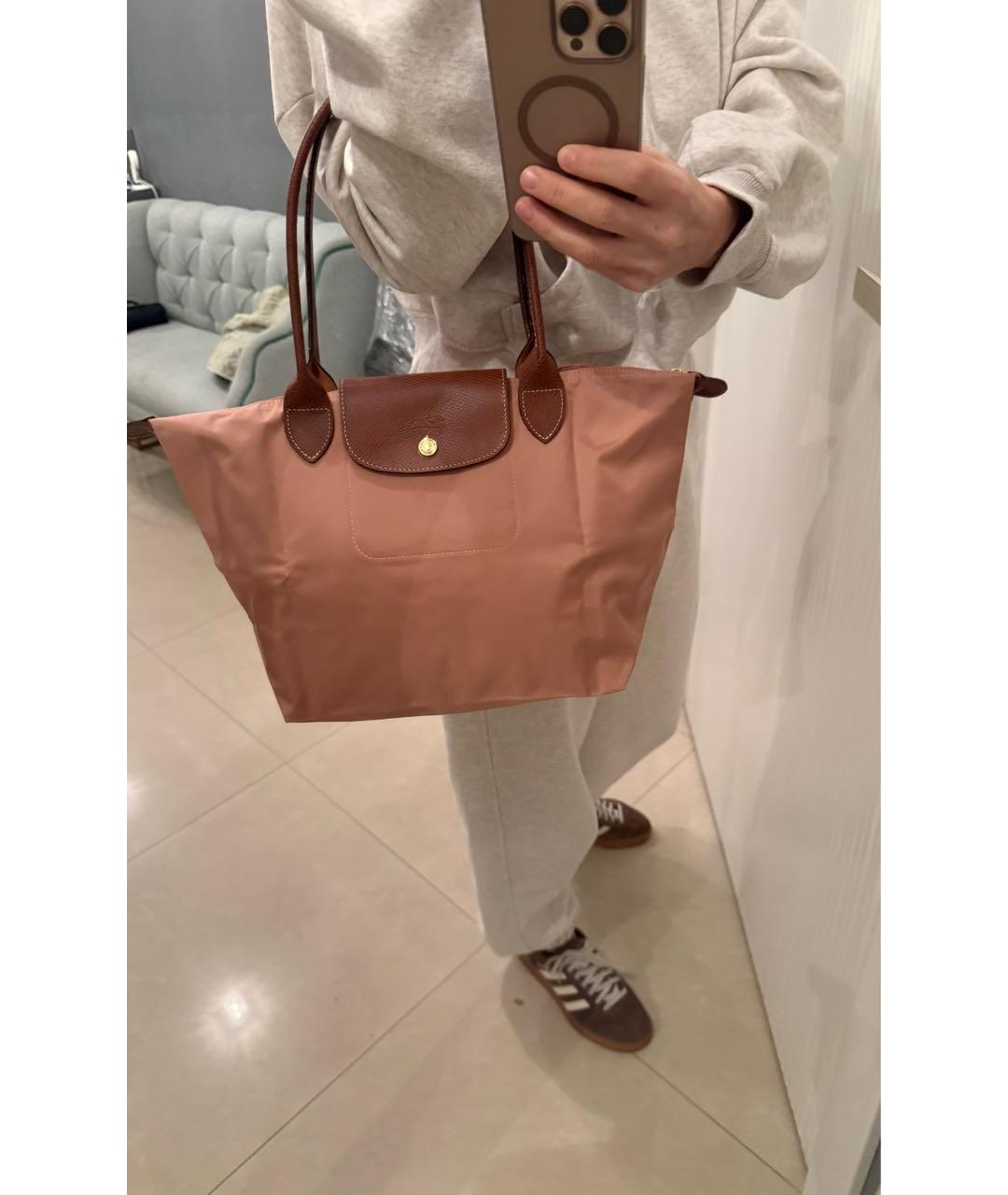 LONGCHAMP Розовая сумка тоут, фото 7