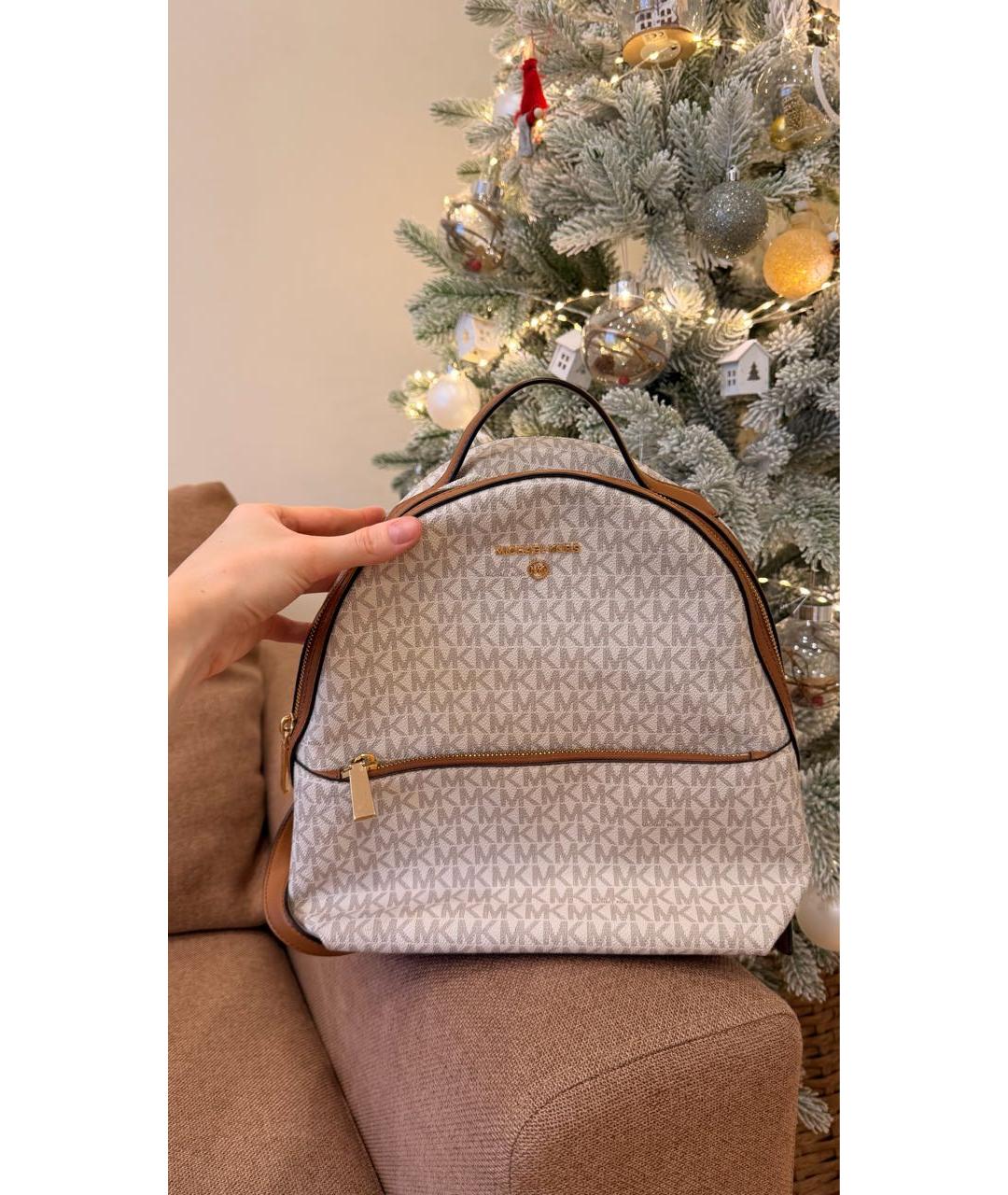 MICHAEL MICHAEL KORS Бежевый рюкзак, фото 5