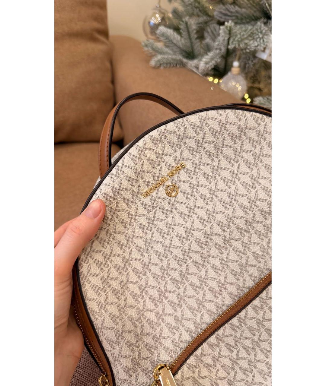 MICHAEL MICHAEL KORS Бежевый рюкзак, фото 2