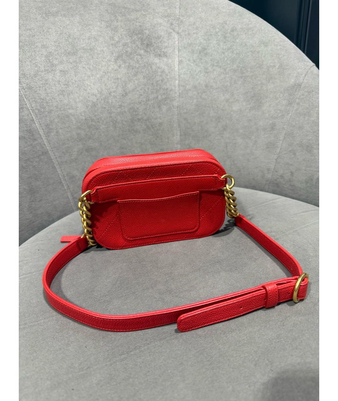 CHANEL Красная кожаная поясная сумка, фото 2