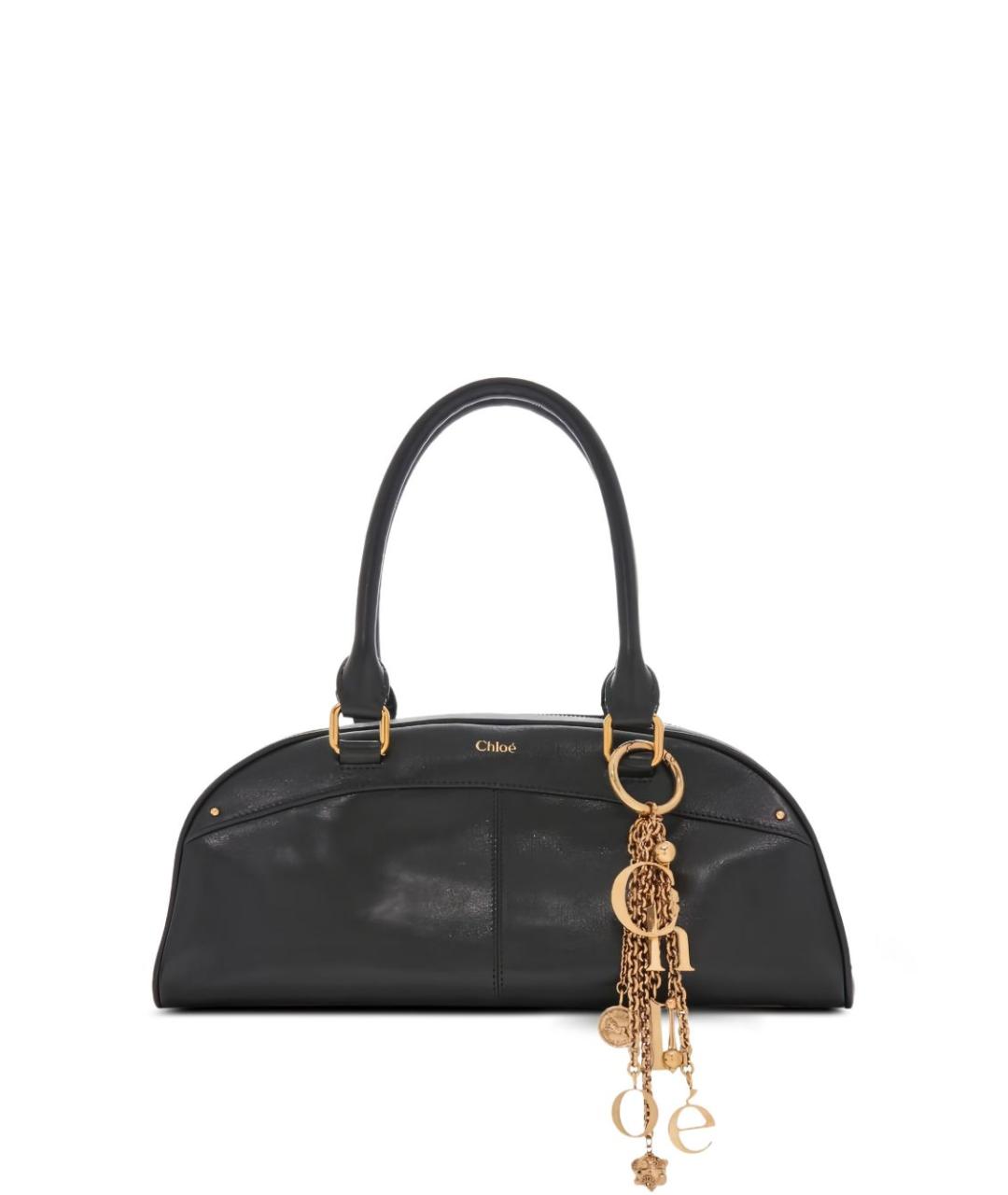 CHLOE Черная кожаная сумка через плечо, фото 1