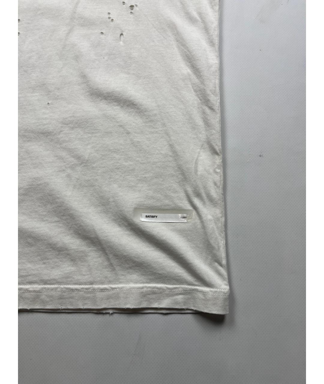 SATISFY Белая хлопковая майка, фото 3