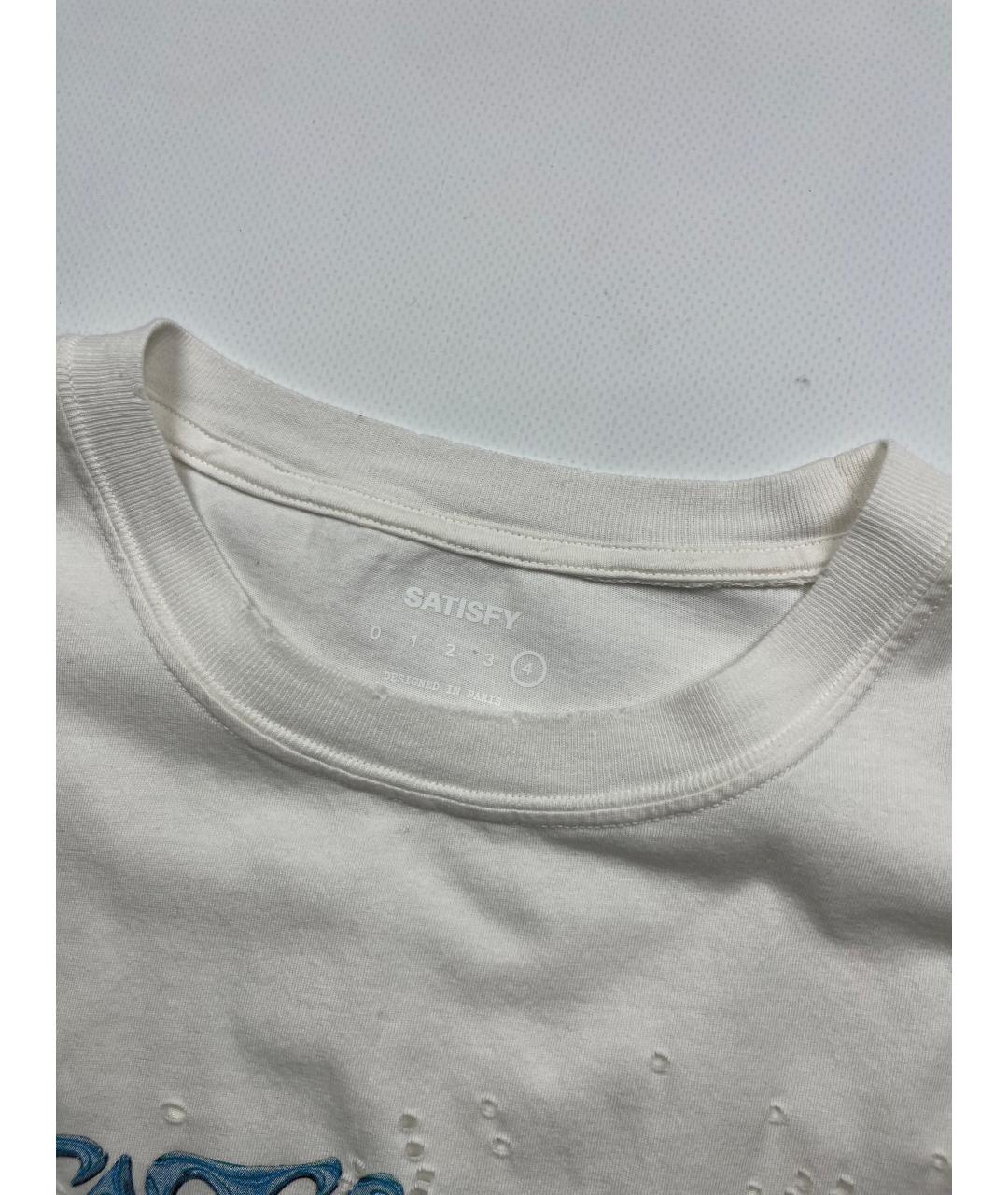 SATISFY Белая хлопковая майка, фото 4
